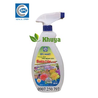 Dung dịch trừ bệnh cây SPC Saizole 5SC chai 650ml Phòng trừ Nấm Bệnh Hoa Kiểng