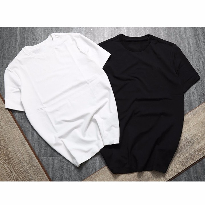 Áo thun trơn đen trắng nam nữ cổ tròn tay ngắn ❤FREESHIP❤ Áo thun unisex đủ size chất vải dày mịn co dãn 4 chiều | BigBuy360 - bigbuy360.vn