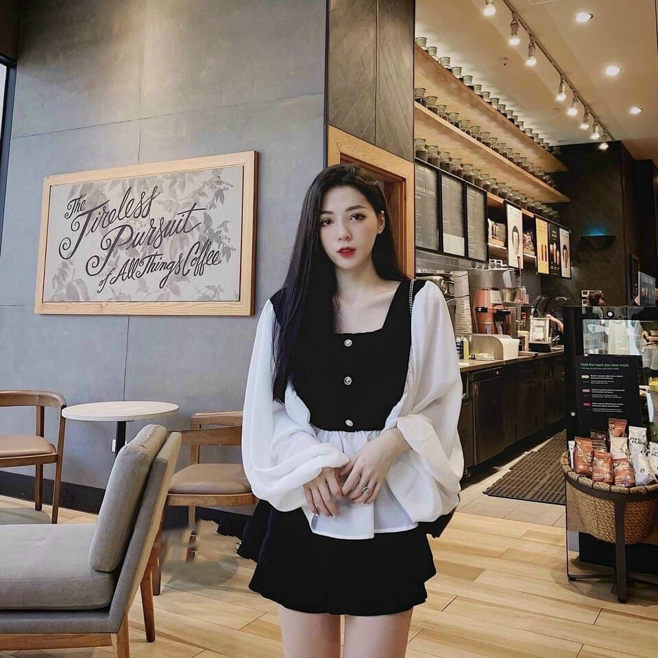 [RẺ VÔ ĐỊCH] ÁO BABYDOLL PHỐI VOAN DỊU DÀNG BG1410205