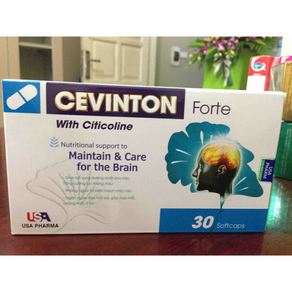 ✅ (CHÍNH HÃNG) Cevinton Forte – Giúp hoạt huyết, bổ não, ngừa tai biến não, nhồi máu cơ tim, đột quỵ, khí huyết kém