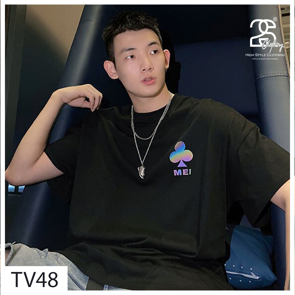 Áo Thun Tay Lỡ 2s Clothing Áo Phông Đen PMO Unisex Nam Nữ Cotton Oversize Form Rộng Giá Rẻ In Hình Lá Bài Cool Ngầu TV48 | BigBuy360 - bigbuy360.vn