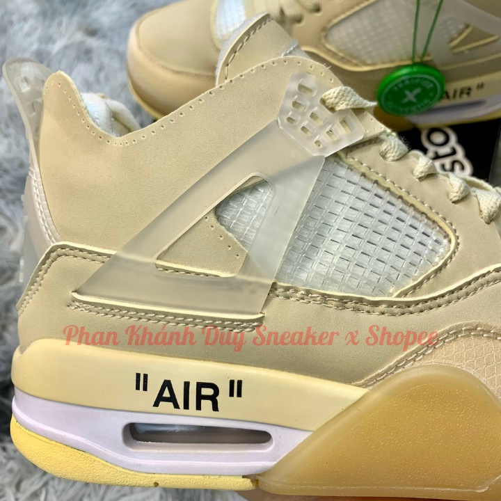 Giày jordan 4 off white jd kem đế khí tăng chiều cao