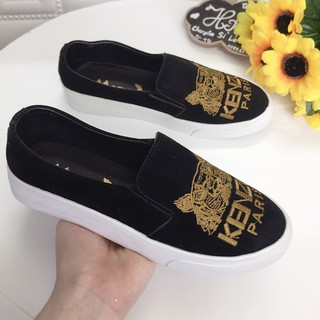 [Slip on] Giày lười nữ thêu (kèm ảnh thật)