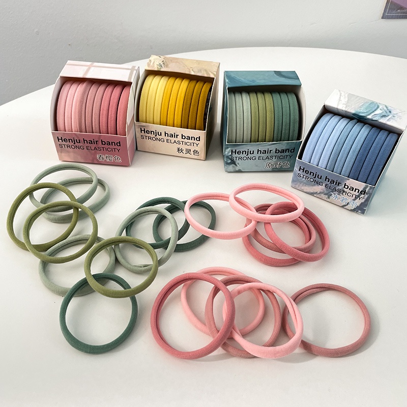 Dây Buộc Tóc Cao Su Co Giãn Tốt Thiết Kế Đơn Giản Mới