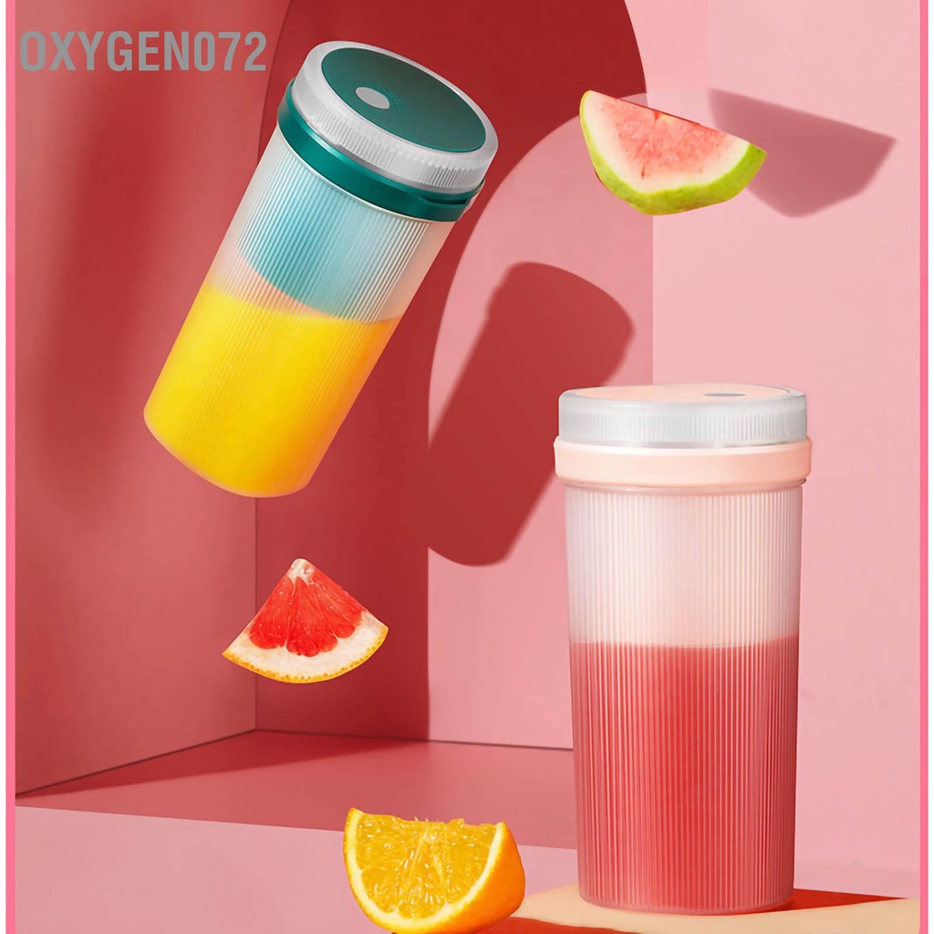 ♥ Oxygen072 Máy xay sinh tố cầm tay Cốc ép trái cây USB Mini Juicing Cup Home Electric Blender Juicer