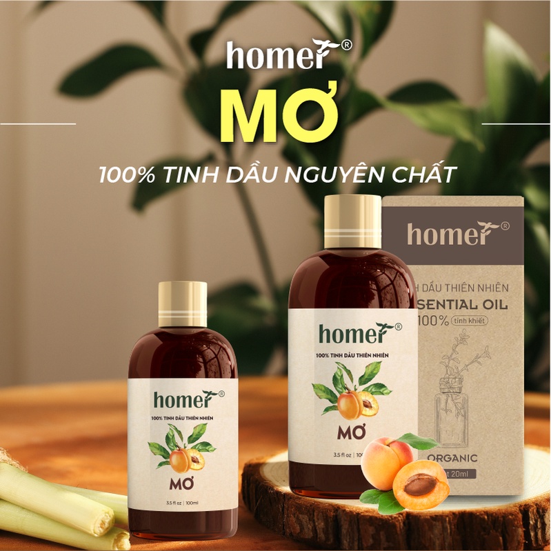 Tinh dầu Mơ Homer - Kernel  Essential Oil  - đạt chuẩn chất lượng kiểm định