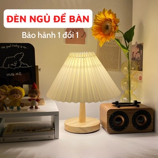 Đèn Ngủ Để Bàn Thân Gỗ Phong Cách Hàn Quốc Sang Trọng Hiện Đại ATILA SHOP