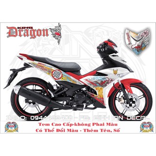 Tem rời exciter 150 dragon độc quyền - tem cao cấp không phai màu