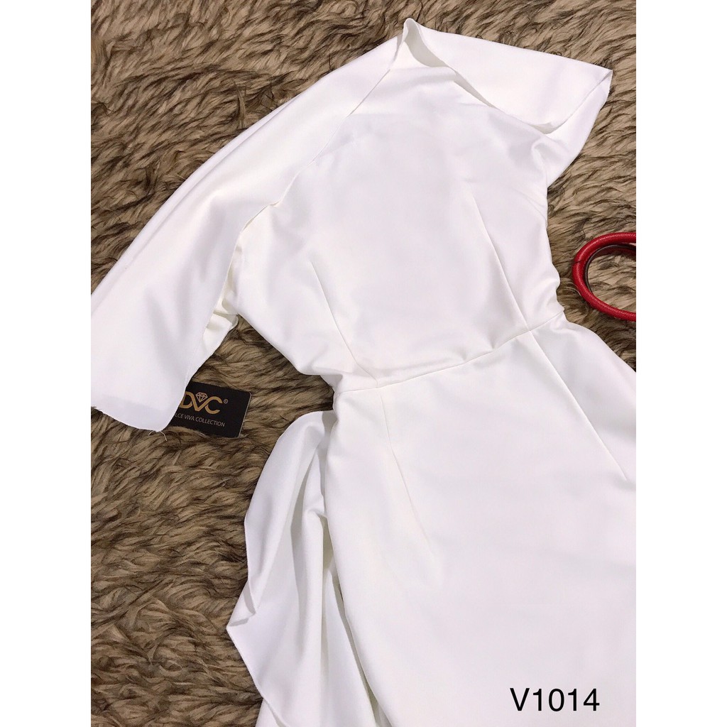 ⚡FLASH SALE⚡ Váy trắng cao cấp thiết kế lệch vai sang trọng V1014 | BigBuy360 - bigbuy360.vn