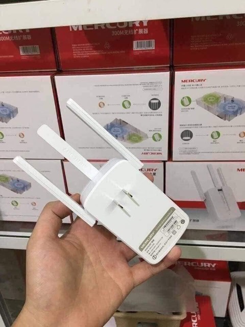 Bộ kích sóng wifi Mercury MW310re 300Mbps 3 râu cực mạnh - BH 1 năm | WebRaoVat - webraovat.net.vn