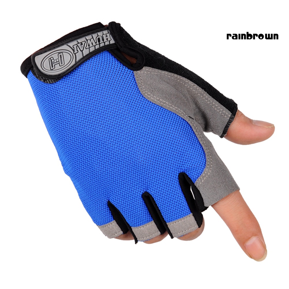 1 Cặp Găng Tay Hở Ngón Chống Trượt Dùng Tập Yoga / Đạp Xe