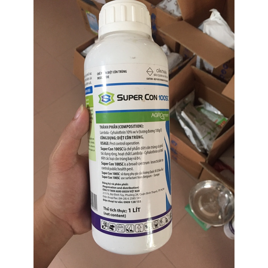 1 Lit Super Con 100SC [DIỆT MUỖI, RUỒI, KIẾN, GIÁN]