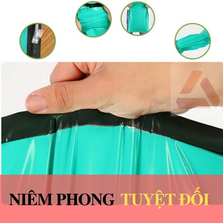 Bịch 100 Túi niêm phong đóng gói hàng nhiều màu kích thước 25*35