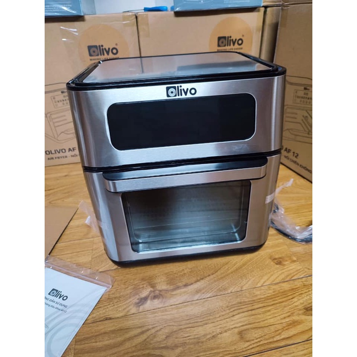Nồi Chiên Không Dầu OLIVO AF12 Dung Tích 12L Công Suất 1800W Chính Hãng BH 24 Tháng Thương Hiệu Mỹ.
