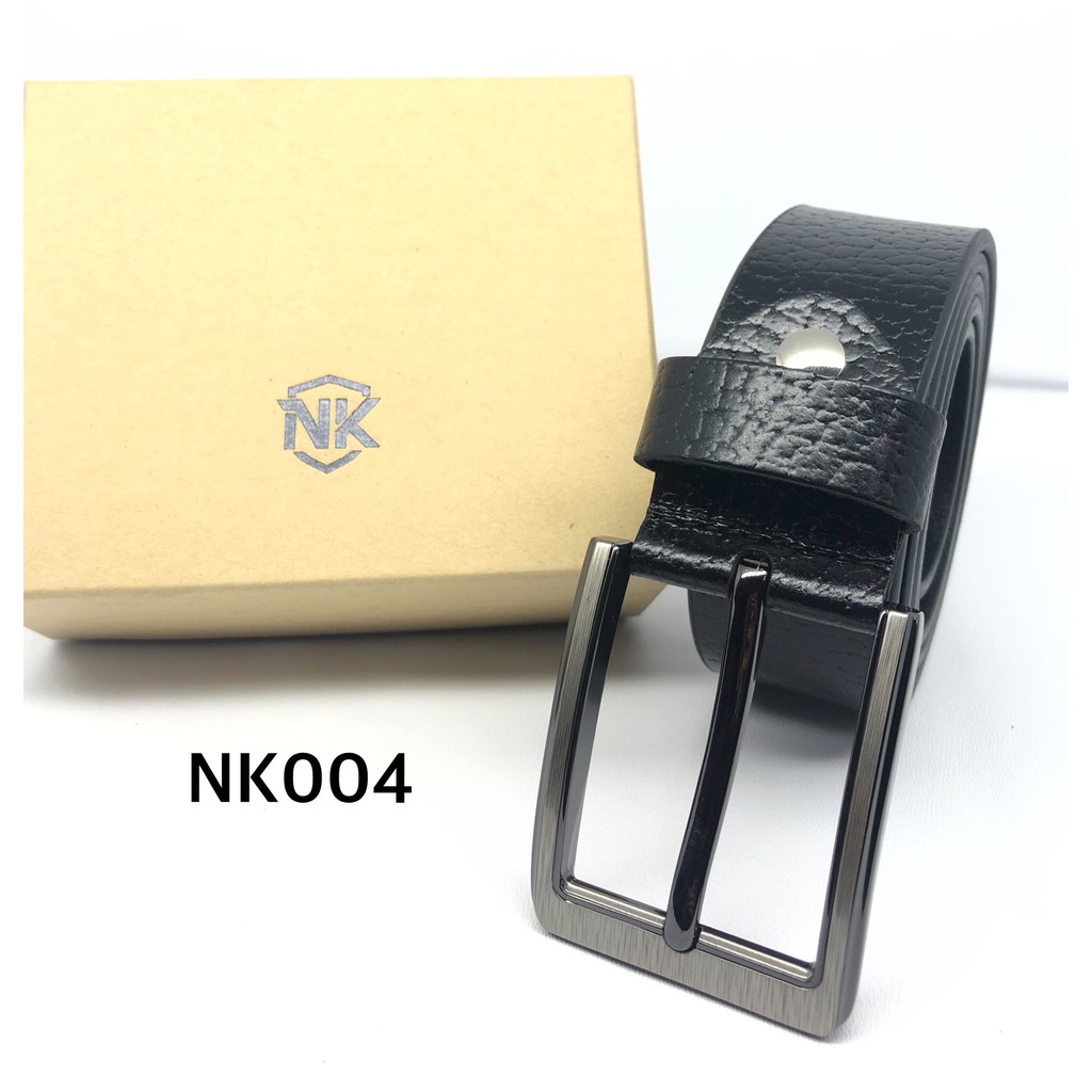 Thắt lưng da NIKA 1 lớp bản 37mm khoá hợp kim (NK004) (tặng đầu đục) | WebRaoVat - webraovat.net.vn