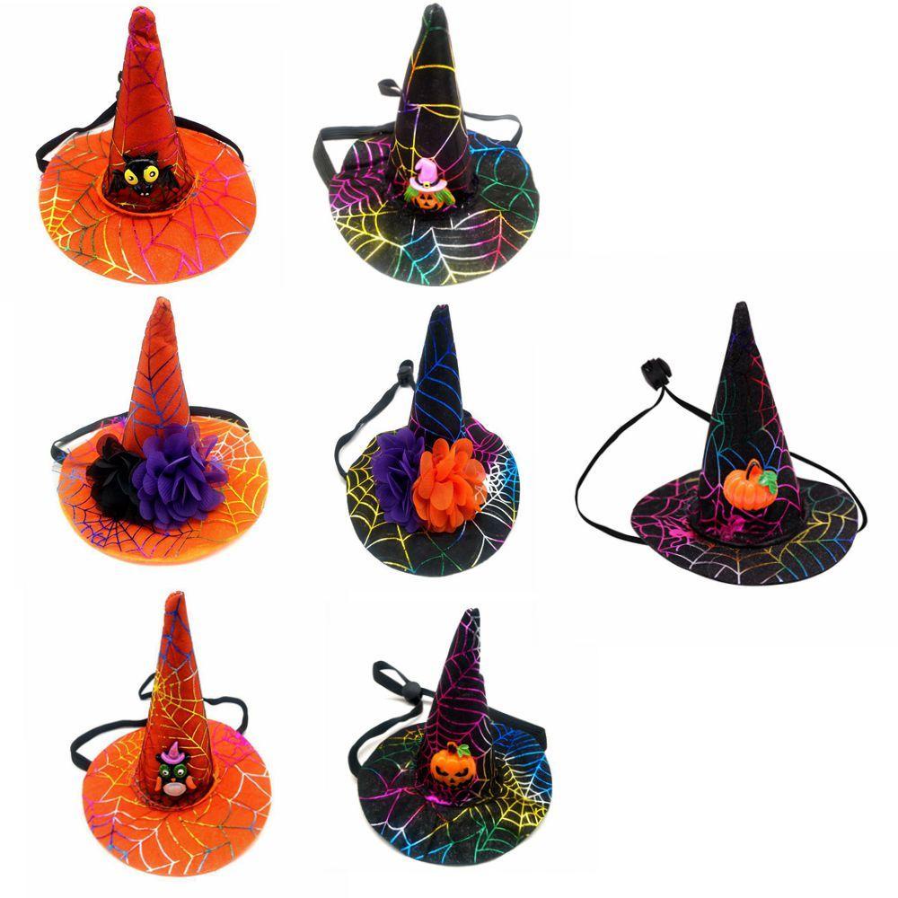 Nón Phù Thủy Hóa Trang Halloween Sáng Tạo Cho Thú Cưng