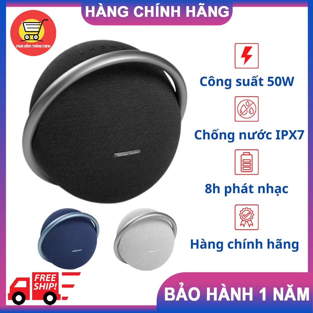 Loa Bluetooth Harman/Kardon Onyx Studio 7 công suất 50W, pin 8h, kết nối Bluetooth 4.2 hiện đại - Bảo Hành 12 Tháng
