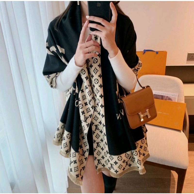Khăn choàng họa tiết thời trang - Khăn quàng cổ - Khăn dạ CAO CẤP