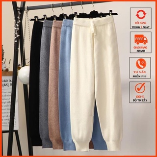 Quần jogger thun tăm-Quần thun tăm ống rộng mềm mịn co giãn 4 chiều không bai xù mã xmtk101