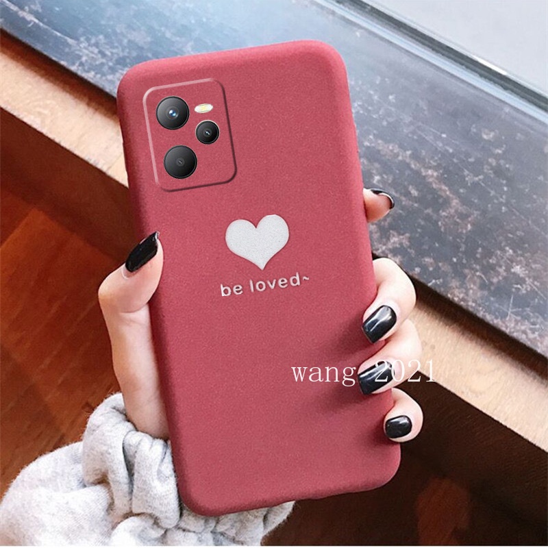 Ốp điện thoại mềm hình trái tim bảo vệ toàn diện dành cho Realme C35 / 9 Pro + / 9Pro