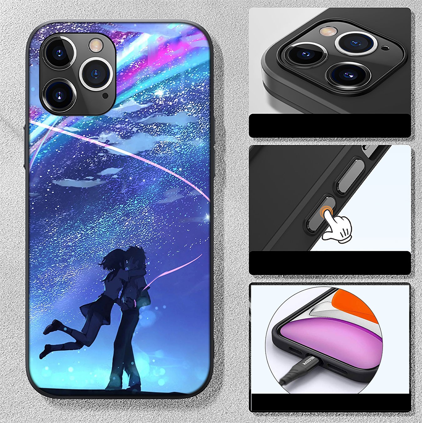 Samsung Galaxy A9 A8 A7 A6 Plus J8 2018 + A21S A70 M20 A6+ A8+ 6Plus Casing Soft Silicone Kiminonawa Your Name anime Phone Case