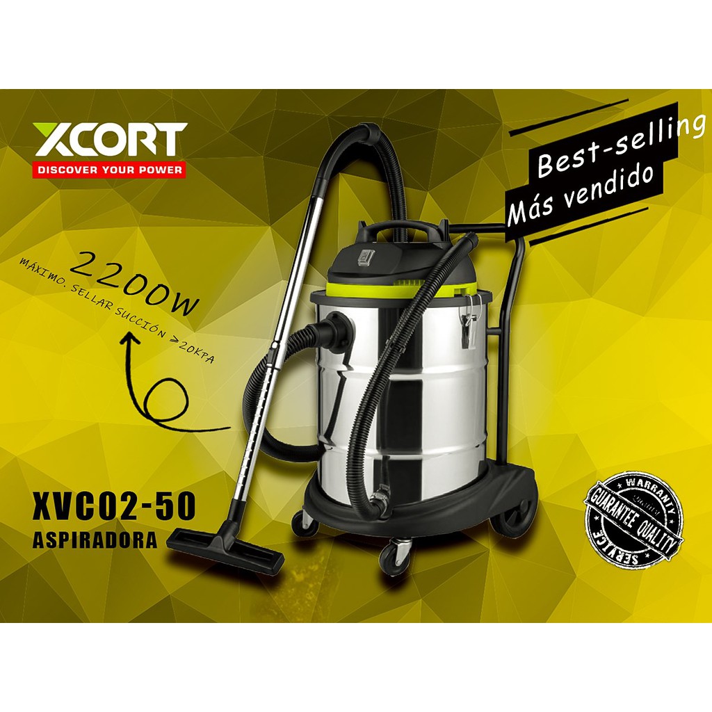 Máy hút bụi khô và nước XCORT 2200W Loại 50L bảo hành 12 tháng