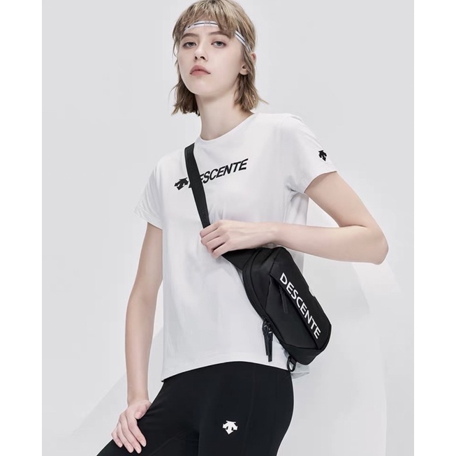 Áo Thun Thể Thao Nam Nữ Unisex Tay Ngắn Cổ Tròn DESCENTE Hàng Xuất Dư Xịn Cao Cấp Chất Siêu Mịn Đẹp V01