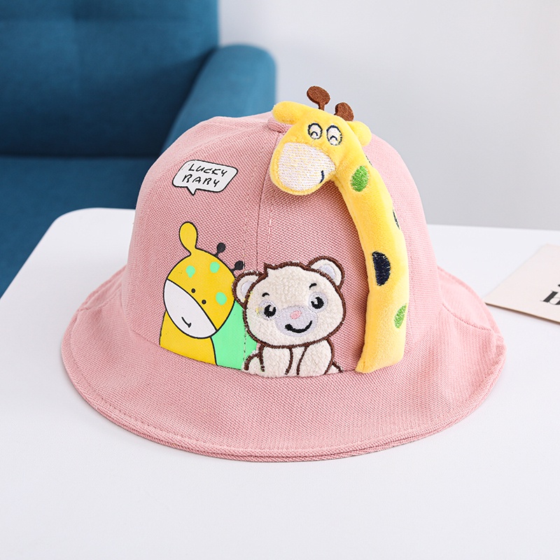 Nón Vành Che Nắng Hình Hươu Cao Cổ Dễ Thương Cho Bé