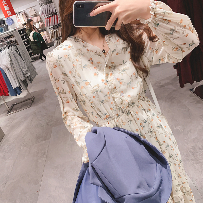 Đầm Voan Hoa Thời Trang Nữ Tính