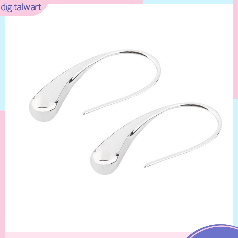 Bông Tai Tròn Mạ Bạc Thời Trang Cho Nữ