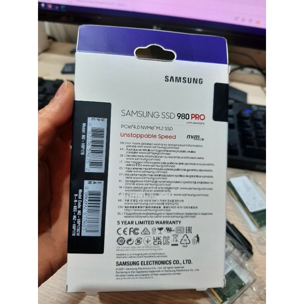 Ổ cứng SSD Samsung 980 Pro 1TB PCIe Gen4x4 M2 2280 NVMe - Tản nhiệt