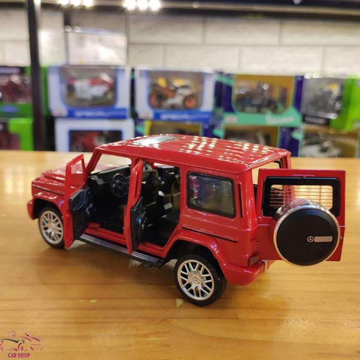 Xe mô hình hợp kim Mercedes G63 AMG tỉ lệ 1:32 màu đỏ