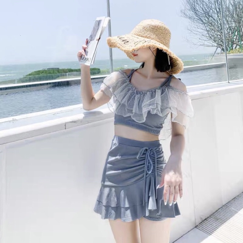 (CÓ SẴN+VIDEO) Bikini ren ngực, đồ bơi đi biển kín đáo Quảng Châu loại 1 | BigBuy360 - bigbuy360.vn