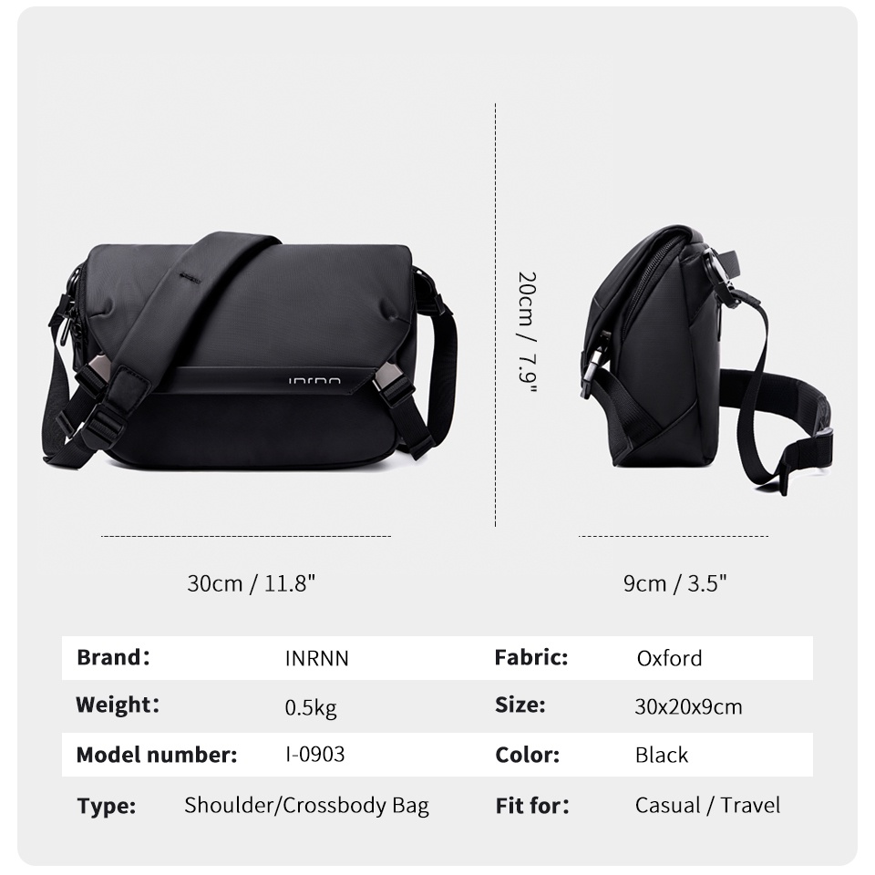 Túi đeo chéo vai đựng máy tính bảng 11&quot; chống nước dành cho nam