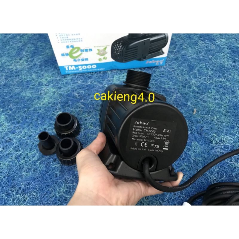 Máy bơm siêu tiết kiệm điện JEBAO TM-3500, TM-5000, TM-6500, TM-8000, TM-10000 cho hồ Koi