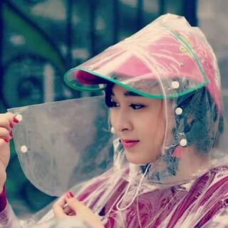Áo mưa đôi che mặt trong suốt(loại 1 đầu và 2 đầu)