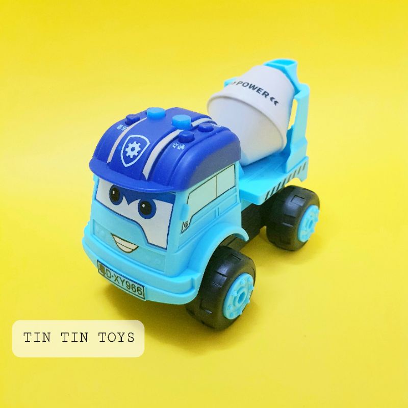 [CHẠY TRỚN-ĐÈN-NHẠC] Đồ chơi xe poli 20cm