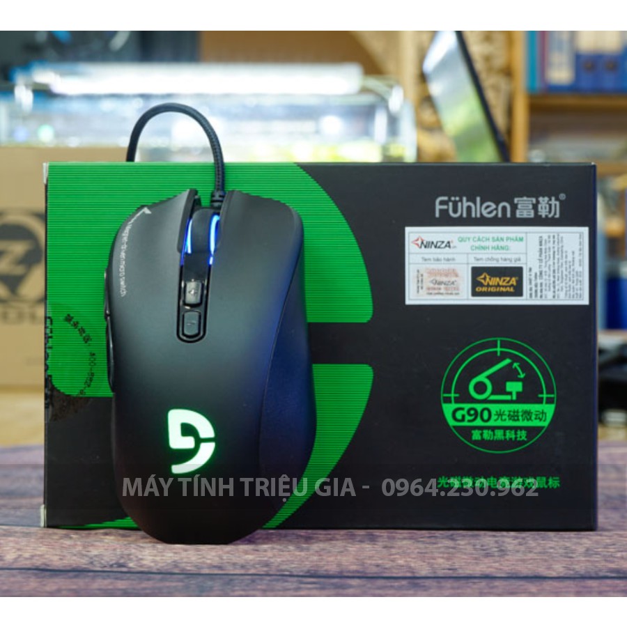 Chuột Gaming Fuhlen G90 Có Dây Chính Hãng – Siêu Chuột Gaming Huyền Thoại, 1 Đổi 1 Trong 7 Ngày, Bảo Hành 24 Tháng