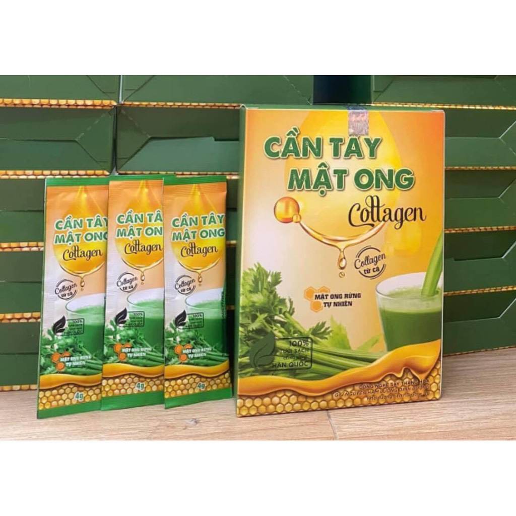 Bột Cần Tây Mật Ong Collagen Giảm Cân Nhanh Cấp Tốc Detox Giảm Cân An Toàn Hiệu Quả