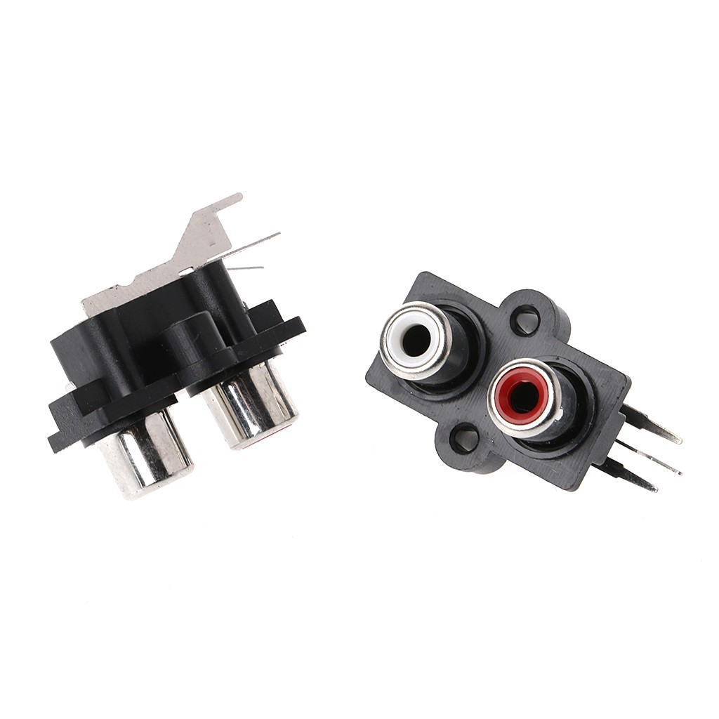 Bộ 10 đầu nối RCA âm thanh Video AV 2 / 4 / 6 lỗ