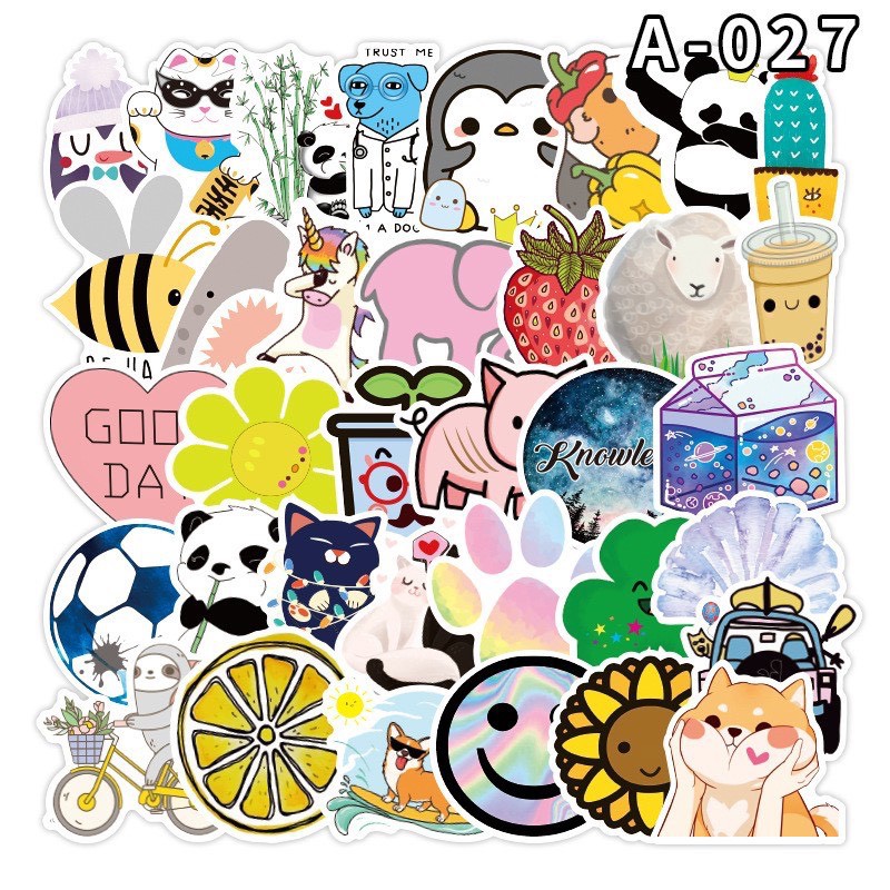 Set 50 sticker PVC Summer Coming