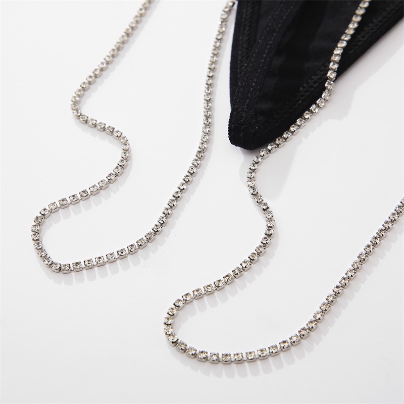 Quần lót lọt khe cotton CUTEBYTE size S-L cạp thấp phối sợi xích có thể tháo rời đơn giản gợi cảm cho nữ