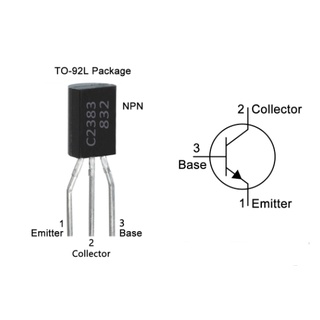 [10 CON] Transistor C2383 TO-92 NPN 1A 160V