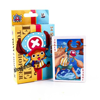 [CÓ SẴN[ Bộ bài tú lơ khơ One Piece, luffy, naruto, rozo, choper cao cấp 54 lá