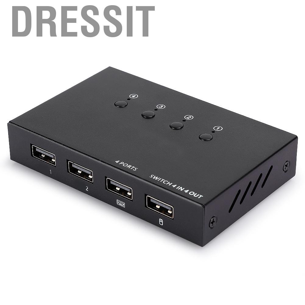 Bàn Phím Máy Tính 4 Cổng Usb 2.0 Kvm