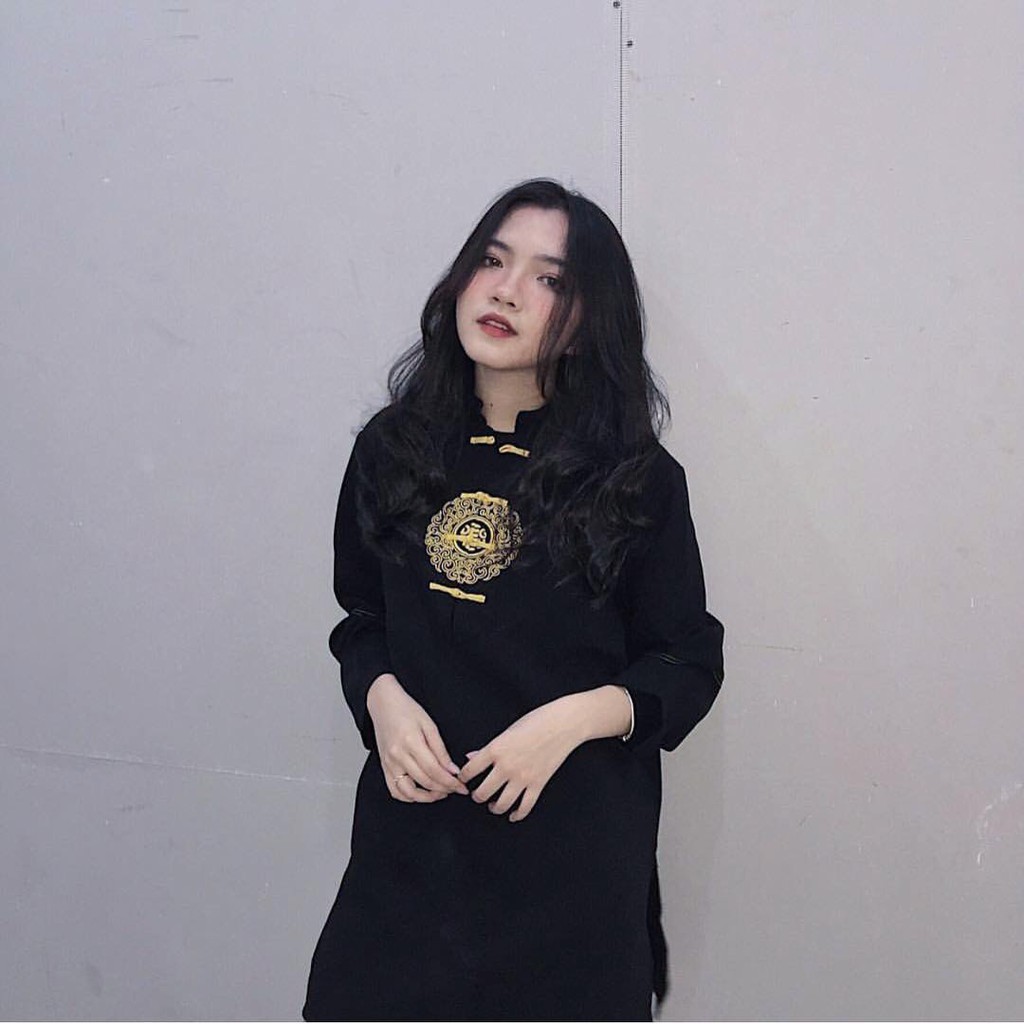ÁO SƠ MI NỮ KIỂU CỔ TÀU TRUNG QUỐC HARAJUKU HOA VĂN THÊU ĐỘC LẠ CHẤT ĐẸP