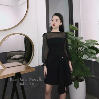 VÁY PHA VOAN ĐÍNH NGỌC (ảnh thật kèm clip)