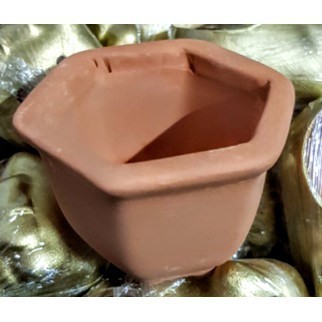 Chậu đất ly miệng lục giác