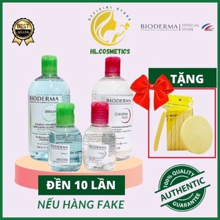 Nước Tẩy Trang Bioderma Chính Hãng 500ml, Cho Da Nhạy Cảm, Tẩy Trang Bio Da Dầu Mụn - Không Cồn