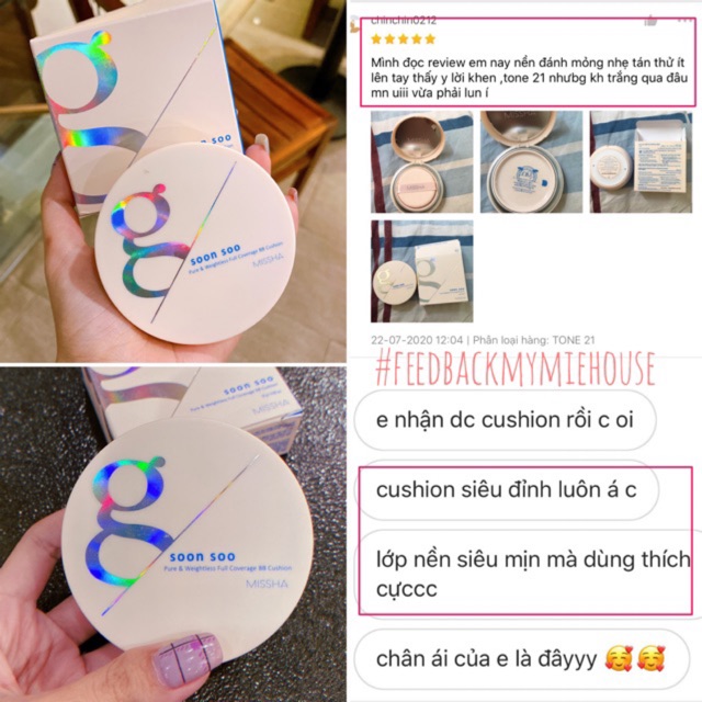 PHẤN NƯỚC MISSHA SALE 80% BB CUSHION SOON SOO